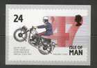 Ile De Man Carte Maximum Dimension 14,5 Cm X 10,5 Cm Triumph - Motorbikes