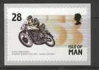 Ile De Man Carte Maximum Dimension 14,5 Cm X 10,5 Cm Norton - Motorbikes