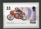 Ile De Man Carte Maximum Dimension 14,5 Cm X 10,5 Cm Aermacchi - Motorfietsen