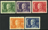 Sweden B32-36 XF Mint Hinged Semi-Postal Set From 1928 - Ongebruikt