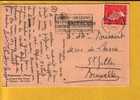 910 Op Kaart  Met Naamstempel (Griffe) ANSEREMME - Linear Postmarks