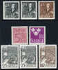 Sweden #427-34 XF Mint Hinged 3 Sets From 1951-52 - Ungebraucht