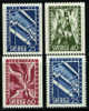 Sweden #452-55 XF Mint Hinged Set From 1953 - Unused Stamps