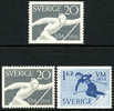 Sweden #462-64 XF Mint Hinged Set From 1954 - Neufs