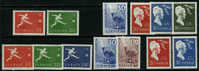 Sweden #524-36 XF Mint Hinged 3 Sets From 1958 - Unused Stamps