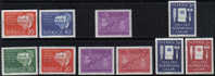 Sweden #603-12 XF Mint Hinged 3 Sets From 1961-62 - Neufs