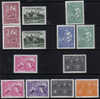 Sweden #613-28 XF Mint Hinged 4 Sets From 1962-63 - Unused Stamps