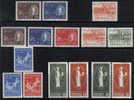Sweden #629-46 XF Mint Hinged 4 Sets From 1963-64 - Neufs