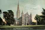 (2) - 1 Old UK Postcard - 1 Carte Ancienne De Grande Bretagne - Salisbury Cathedral - Salisbury