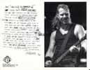 Photo Du Fan Club USA - METALLICA - Altri & Non Classificati