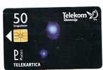 SLOVENIA (SLOVENIJA)  - TELEKOM SLOVENIJE  -  SERIE PIANETI:  PLUTONE  //  EMS       50 IMP. - USATA (USED)° - RIF. 3117 - Astronomie