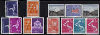 Sweden #714-26 XF Mint Hinged 4 Sets From 1967 - Unused Stamps