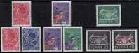 Sweden #790-98 XF Mint Hinged 3 Sets From 1968 - Neufs