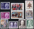 Sweden #1021-30 XF Mint Hinged 4 Sets From 1973 - Neufs