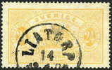 Sweden O8 Used 24o Yellow Official From 1874 - Dienstzegels