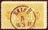 Sweden O8a Used 24o Orange Official From 1874 - Dienstzegels