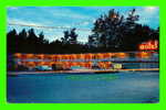 VERNON, BC  - SCHELL MOTEL - ANIMATED OLD CARS - STAMPLE IN 1970 - - Andere & Zonder Classificatie