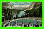 BANFF, ALBERTA - VIEW FROM C.P.R. HOTEL SHOWING BATHS - ANIMATED - TRAVEL IN 1913 - - Banff