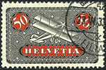 Switzerland C9 XF Used 50c Airmail From 1923 - Used Stamps