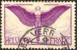 Switzerland C12 XF Used 1fr Airmail From 1924 - Usati