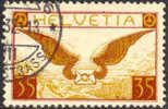 Switzerland C13 XF Used 35c Airmail From 1929 - Gebraucht