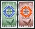 Ireland #196-97 Mint Hinged Europa Set From 1964 - Nuevos