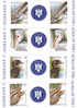 Protected Fauna Of The Danube River,birds Pelican,fish,snake,2010  MNH **pair + Label Coat Of Arms Rare!!, - Romania. - Ongebruikt