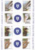 Protected Fauna Of The Danube River,birds Pelican,fish,snake,2010  MNH **pair + Label Coat Of Arms Rare!!, - Romania. - Pélicans