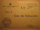 ALICANTE 1974 A Noya Coruña Juzgado 1ª Inst 2 Ley Law Court Of Justice Franquicia Postage Paid Sobre Frontal Front Cover - Vrijstelling Van Portkosten