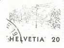 TIMBRE SUISSE - "THEME PAYSAGES" HELVETIA 20 -OBLITERE - Collections