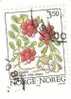 TIMBRE NORVEGE 1995 "Baies Forestières" - Used Stamps