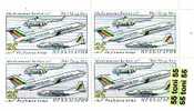 BULGARIA / Bulgarie 1987 Balkan Airlines – HELICOPTERS 1v.-MNH   Block Of Four - Helicópteros