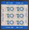 Romania 2009 / 10 Years "Euro" / Block X 6 - Ungebraucht