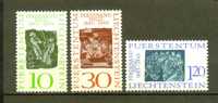 LIECHTENSTEIN  N° 405 à 407 ** - Unused Stamps