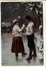 GOOD OLD POSTCARD - Ice Skaters - Posted 1909 - Figure Skating