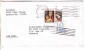 GOOD USA Postal Cover To ESTONIA 1996 - Good Stamped: Christmas - Cartas & Documentos