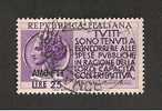 TRIESTE A  25 LIRE PROPAGANDA REDDITO 1954 - Usati