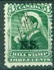 1868 Nova Scotia Bill Stamp 3 Cent #NSB4 - Oblitérés