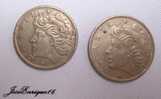 2 COINS - MONNAIE - CURRENCY, BRASIL, 1970, 20 CENTAVOS Y 50 CENTAVOS - Brésil