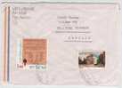 Israel Air Mail Cover Sent To Denmark - Luchtpost