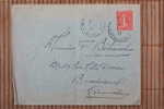 Envelop1927  La Bastide - Puylaurent (Lozère)  --> Bordeaux, Affr. 50c Tad Bureaux De Distribution Type B4 - Brieven En Documenten