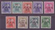 REUNION N° 36/44** TAXE NEUF SANS CHARNIERES  TIMBRES TAXE 9 VALEURS - Postage Due