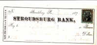 20/127  DOC. DE BANQUE   1875 - Storia Postale