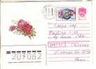 GOOD USSR / RUSSIA Postal Cover 1990 - Roses - Rose