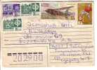 GOOD USSR / RUSSIA Postal Cover 1992 - Good Stamped: Soccer ; Airplane - Storia Postale