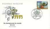 PJPF0662 Championnat Du Monde De Va A Pirogue 662 Polynesie Francaise 2002 FDC Premier Jour - Canoa