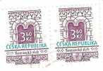 DEUX TIMBRES CESKA REPUBLIKA "ROMANSKY SLOH" OBLITERES - Sonstige & Ohne Zuordnung