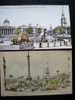 Lot 2 Cards - LONDON - Trafalgar Square  - 1948 - Drawing - Trafalgar Square