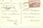 N° Y&t  759    Sur CP    CAD KRAG  BIARRITZ   Vers   CAUDERAN Le 28 AOUT 1947 - Lettres & Documents