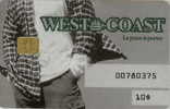 # Carte A Puce Fidelite West Coast $10 Homme  - Tres Bon Etat - - Gift And Loyalty Cards